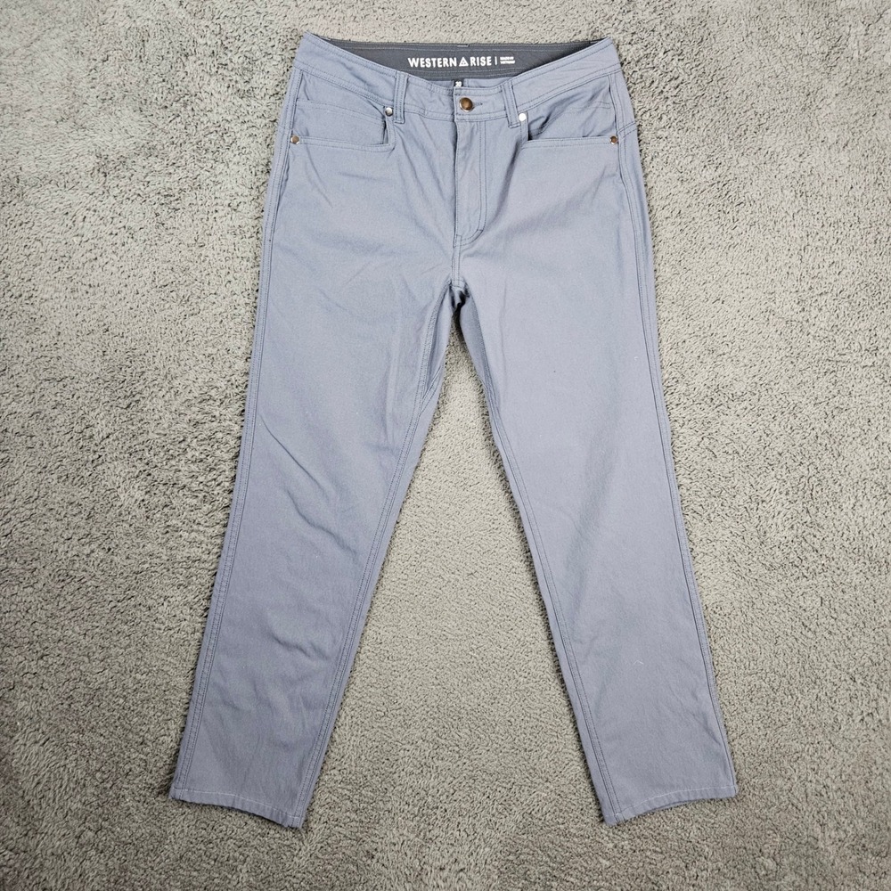 Western Rise AT Pant Mens 30 Blue Gray SS19-WR-MPP-A Tech Travel‎ Chino